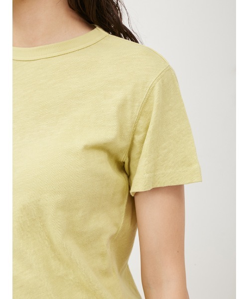Mila Owen(ミラオーウェン)の「UsedライクコンパクトスラブTシャツ【マシーンウォッシャブル】(Tシャツ/カットソー・レディース・ホワイト/ピンク/イエロー/チャコールグレー・0/1)」の10枚目の写真