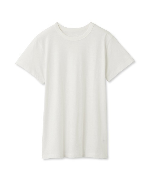 Mila Owen(ミラオーウェン)の「UsedライクコンパクトスラブTシャツ【マシーンウォッシャブル】(Tシャツ/カットソー・レディース・ホワイト/ピンク/イエロー/チャコールグレー・0/1)」の14枚目の写真