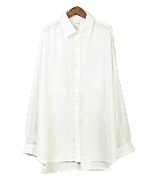 LUXSTYLE(ラグスタイル)の「ヴィンテージ風サテンビッグシャツ(シャツ/ブラウス・メンズ・ホワイト/ブラック・M/L)」の7枚目の写真