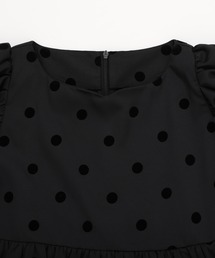 【美品】 Fitmore ♡ ハートネックフロッキードットトップス ハートネックフロッキードットトップス【ZOZO限定商品】（シャツ