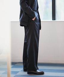 EDIFICE | キュプラ/コットン/リネン ツイルパンツ(スラックス)