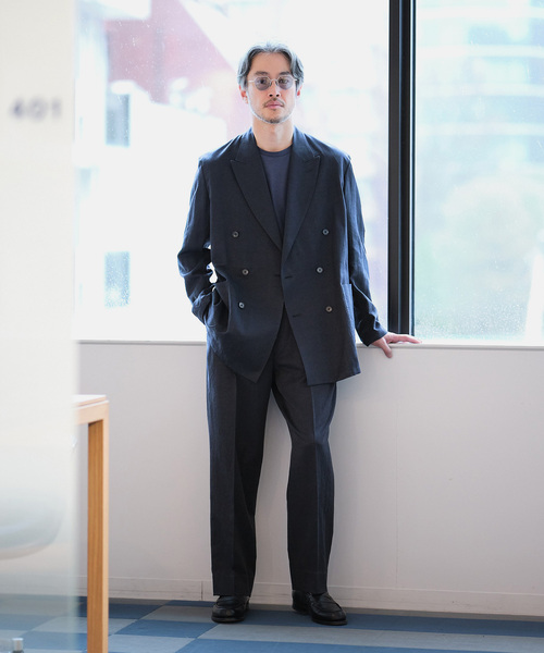 EDIFICE(エディフィス)の「キュプラ/コットン/リネン ツイルパンツ(スラックス・メンズ・ブラウン/ネイビー・SMALL/MEDIUM/LARGE)」の10枚目の写真