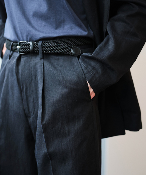 EDIFICE(エディフィス)の「キュプラ/コットン/リネン ツイルパンツ(スラックス・メンズ・ブラウン/ネイビー・SMALL/MEDIUM/LARGE)」の9枚目の写真