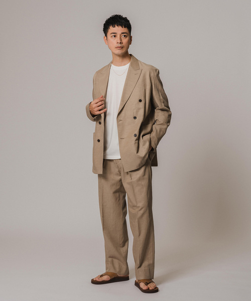 EDIFICE(エディフィス)の「キュプラ/コットン/リネン ツイルパンツ(スラックス・メンズ・ブラウン/ネイビー・SMALL/MEDIUM/LARGE)」の14枚目の写真