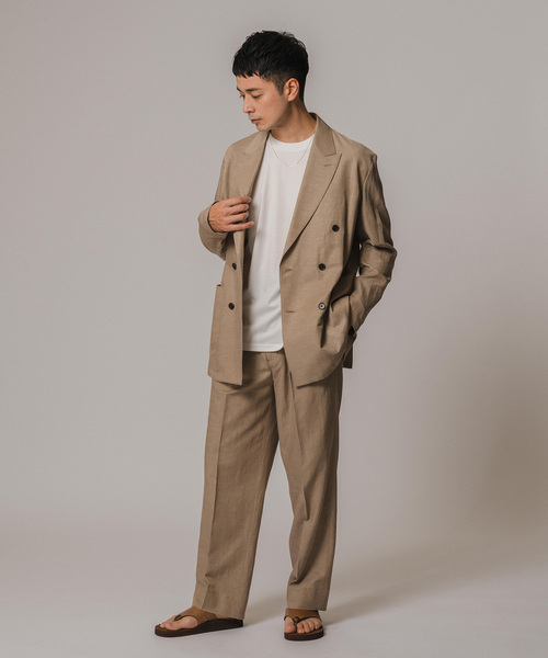 EDIFICE(エディフィス)の「キュプラ/コットン/リネン ツイルパンツ(スラックス・メンズ・ブラウン/ネイビー・SMALL/MEDIUM/LARGE)」の11枚目の写真