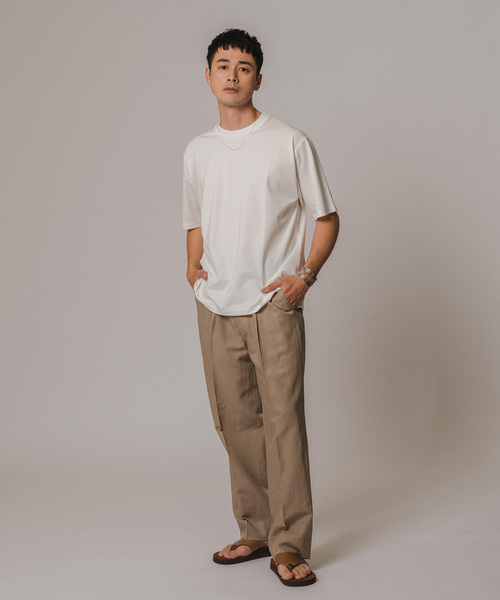 EDIFICE(エディフィス)の「キュプラ/コットン/リネン ツイルパンツ(スラックス・メンズ・ブラウン/ネイビー・SMALL/MEDIUM/LARGE)」の20枚目の写真