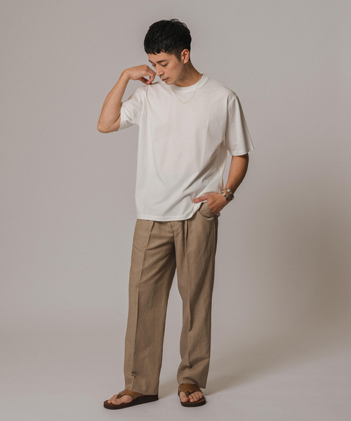 EDIFICE(エディフィス)の「キュプラ/コットン/リネン ツイルパンツ(スラックス・メンズ・ブラウン/ネイビー・SMALL/MEDIUM/LARGE)」の5枚目の写真