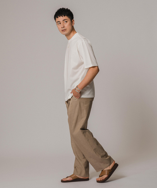 EDIFICE(エディフィス)の「キュプラ/コットン/リネン ツイルパンツ(スラックス・メンズ・ブラウン/ネイビー・SMALL/MEDIUM/LARGE)」の6枚目の写真