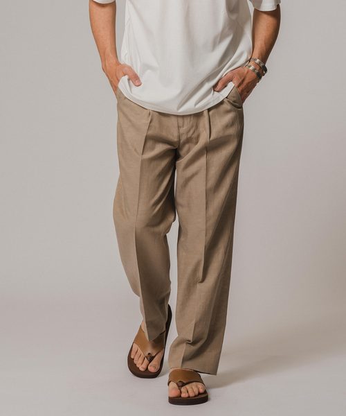 EDIFICE(エディフィス)の「キュプラ/コットン/リネン ツイルパンツ(スラックス・メンズ・ブラウン/ネイビー・SMALL/MEDIUM/LARGE)」の16枚目の写真