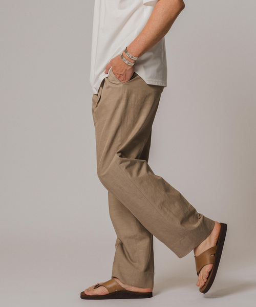 EDIFICE(エディフィス)の「キュプラ/コットン/リネン ツイルパンツ(スラックス・メンズ・ブラウン/ネイビー・SMALL/MEDIUM/LARGE)」の13枚目の写真