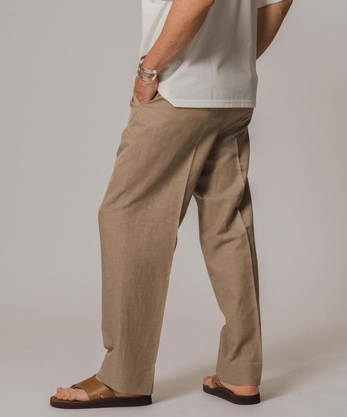 EDIFICE(エディフィス)の「キュプラ/コットン/リネン ツイルパンツ(スラックス・メンズ・ブラウン/ネイビー・SMALL/MEDIUM/LARGE)」の12枚目の写真