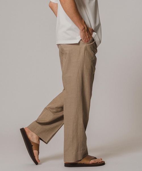 EDIFICE(エディフィス)の「キュプラ/コットン/リネン ツイルパンツ(スラックス・メンズ・ブラウン/ネイビー・SMALL/MEDIUM/LARGE)」の21枚目の写真