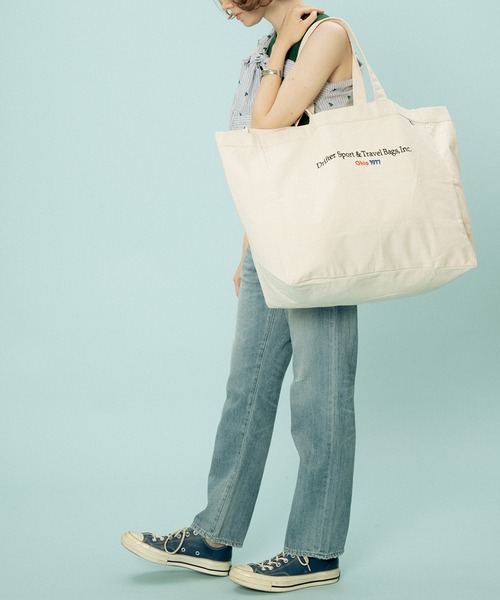 Drifter（ドリフター）の「BIG MARKET TOTE／ビッグマーケットトート（トートバッグ・レディース・アイボリー系2/アイボリー系3/アイボリー系1/アイボリー系4/アイボリー系5/アイボリー系6・FREE）」の9枚目の写真