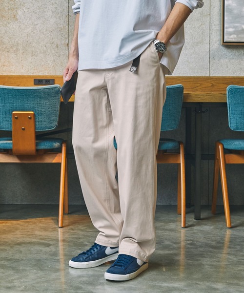 THE CRAFT CREW PRODUCTS（ザクラフトクループロダクツ）の「ウェービングベルト ワイドテーパード ストレッチ クライミングパンツ【THE CRAFT CREW PRODUCTS】（デニムパンツ・メンズ・ナチュラル/ブラック/カーキ/サックスブルー/ベージュ/インディゴブルー/チャコール/モカ/ライトグレー・S/M/L）」の6枚目の写真