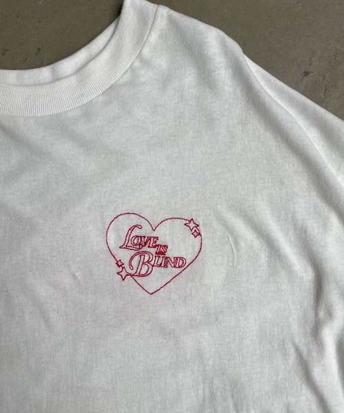 SHAGGIE(シャギー)の「ワンポイント刺繍/バックプリントビッグシルエット半袖Tシャツ(Tシャツ/カットソー・レディース・ホワイト/グレー/ピンク・FREE)」の8枚目の写真