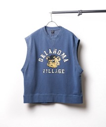 NO WAY（ノーウェイ）の「/ピグメント加工 クラックプリント裏毛スウェットクルーネックベスト（ベスト）」