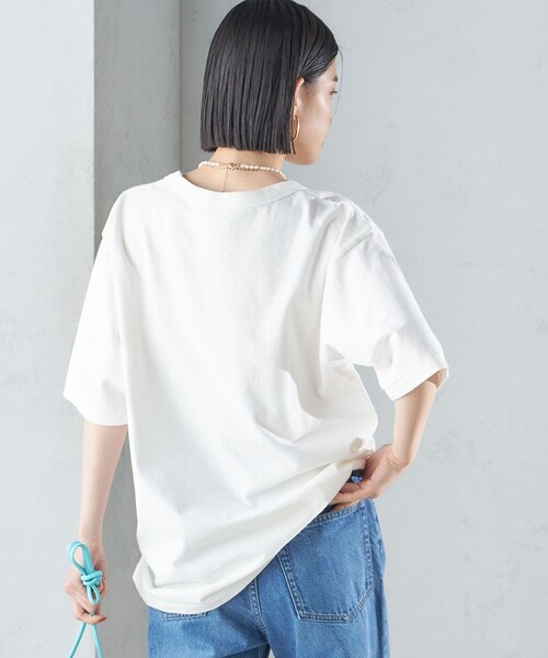 Champion(チャンピオン)の「【SHIPS別注】Champion:プリント TEE 24SS ◇(Tシャツ/カットソー・レディース・ホワイト/ベージュ系/グリーン・SMALL/MEDIUM)」の17枚目の写真