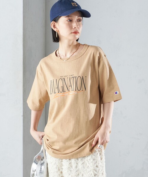 セール】【SHIPS別注】Champion:プリント TEE 24SS ◇（Tシャツ