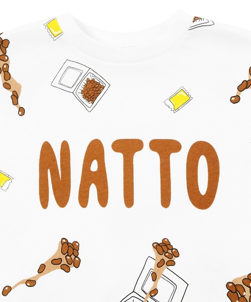 PUNYUS（プニュズ）の「フード総柄スウェット(ONIGIRI・YAKINIKU・NATTO）（スウェット・レディース・ブラウン/レッド/ブラック・1/2/3/4）」の21枚目の写真