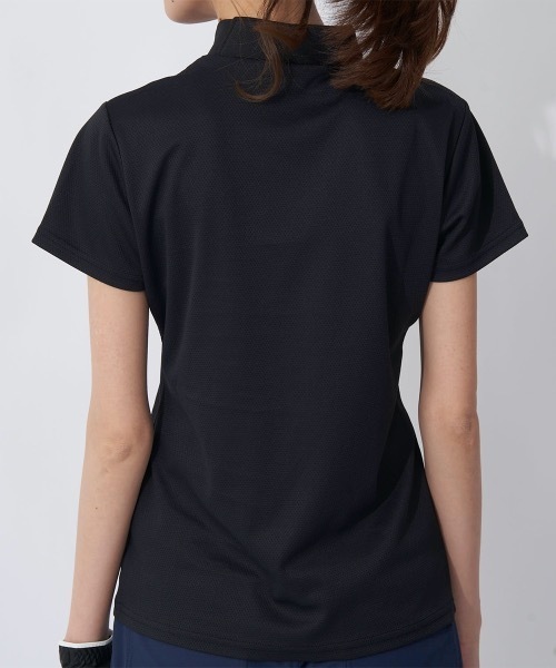 フィラ FILA 半袖モックネックシャツ （BK） FILA Tシャツ レディース ゴルフウェア トレーニングウェア 半袖