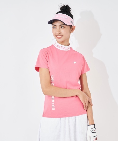 ブラウス シャツ 「FILA GOLF/フィラゴルフ」レディースプリント半袖シャツ　ゴルフ レディース FILA GOLF ブラウス シャツ 「FILA GOLF/フィラゴルフ