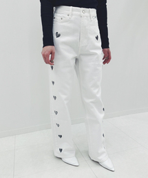 【KIMHEKIM/キムヘキム】HEART STAMPED DENIM