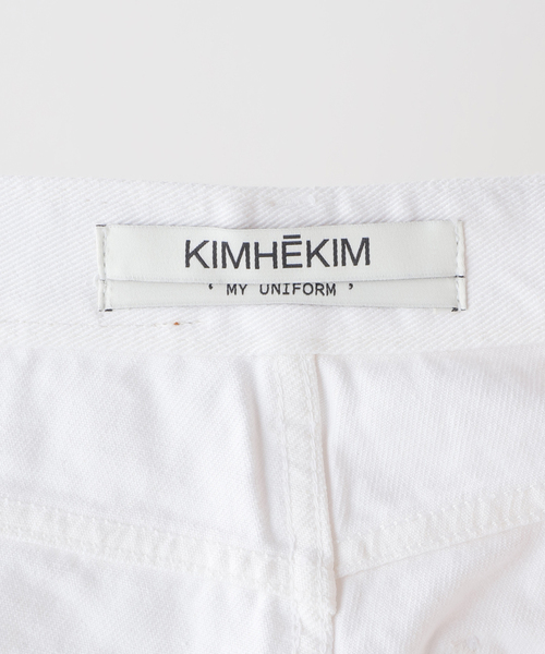 EDIT. FOR LULU(エディットフォールル)の「【KIMHEKIM/キムヘキム】HEART STAMPED DENIM(デニムパンツ・レディース・ホワイト・25)」の3枚目の写真