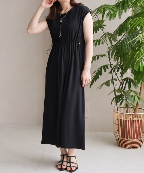 Social GIRL（ソーシャルガール）の「ウエストドロストワンピース（ワンピース・レディース・グレイッシュベージュ/チャコール/ブラック・M）」の21枚目の写真