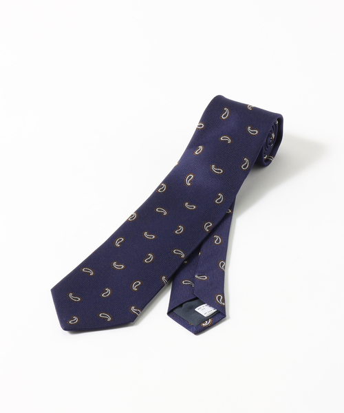 EDIFICE(エディフィス)の「AX ドビーペイズリータイ(ネクタイ・メンズ・ネイビー/ブラウン・FREE)」の4枚目の写真