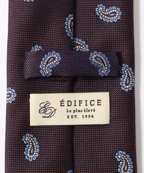 EDIFICE(エディフィス)の「AX ドビーペイズリータイ(ネクタイ・メンズ・ネイビー/ブラウン・FREE)」の5枚目の写真