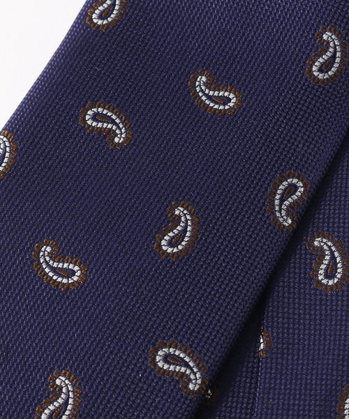 EDIFICE(エディフィス)の「AX ドビーペイズリータイ(ネクタイ・メンズ・ネイビー/ブラウン・FREE)」の7枚目の写真