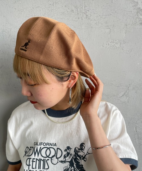 KANGOL（カンゴール）の「[KANGOL/カンゴール] SMU TROPIC GALAXY ハンチング（ハンチング/ベレー帽・レディース・ブラック/キャメル・L）」の16枚目の写真