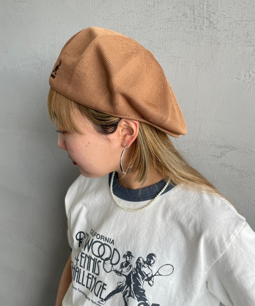 KANGOL（カンゴール）の「[KANGOL/カンゴール] SMU TROPIC GALAXY ハンチング（ハンチング/ベレー帽・レディース・ブラック/キャメル・L）」の17枚目の写真