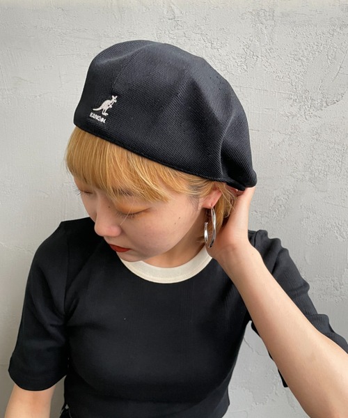 KANGOL（カンゴール）の「[KANGOL/カンゴール] SMU TROPIC GALAXY ハンチング（ハンチング/ベレー帽・レディース・ブラック/キャメル・L）」の5枚目の写真