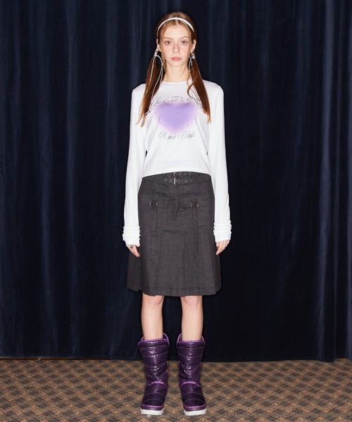 LUVISTRUE(ラヴイズトゥルー)の「NM HEART HOTFIX TEE(Tシャツ/カットソー・レディース・ブラック/ホワイト・FREE)」の8枚目の写真