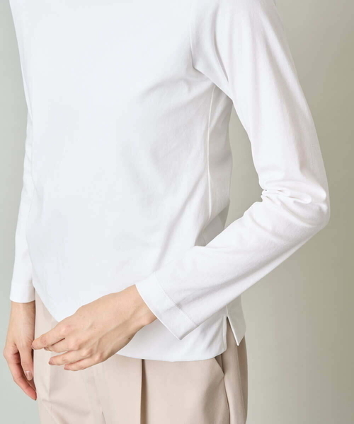 a.v.v(アーヴェヴェ)の「【前後2WAY】前身二重 スクエア/ボートネックカットソー(Tシャツ/カットソー・レディース・ホワイト・38/40/36/42/34)」の21枚目の写真