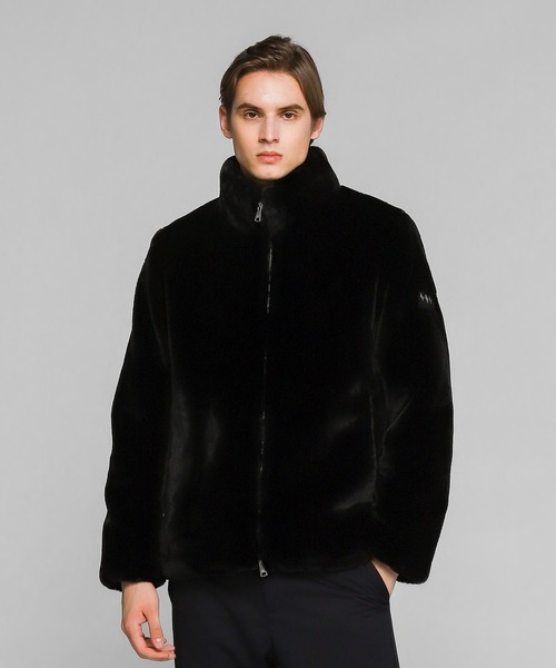 タトラス　TATRAS 黒　ジップアップブルゾン タトラス TATRAS TATRAS ブルゾン ASTONI アストーニ エコファー