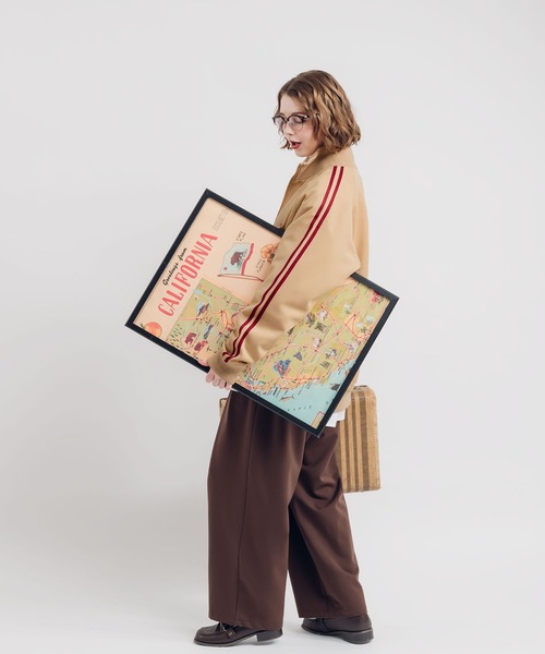 MUHET（ミュエータ）の「トラックジャケット（ジャージ・レディース・ベージュ/チャコールグレー/ライトブルー・X-LARGE/MEDIUM）」の14枚目の写真