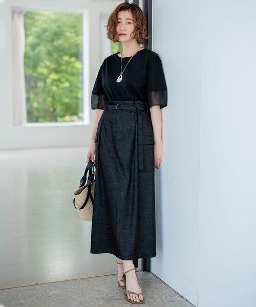 23区（ニジュウサンク）の「ドロップシェル ネックレス（ネックレス・レディース・ダークブラウン系/ブラック系/ホワイト系・F）」の12枚目の写真