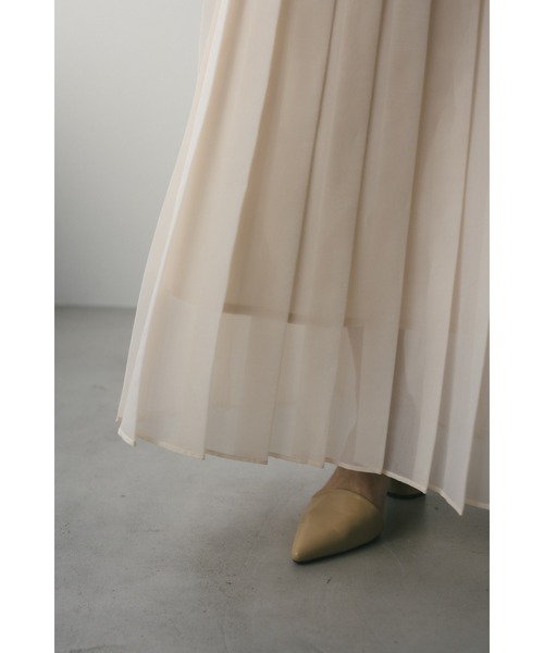 【セール】オーガンジープリーツスカート（スカート）｜STYLEMIXER（スタイルミキサー）