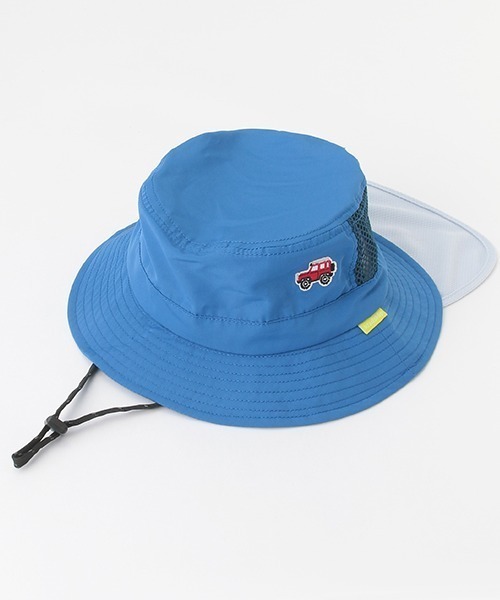 kladskap（クレードスコープ）の「車刺しゅうアウトドアハット（ハット・キッズ・オリーブ/ブルー/ブラウン・S/L/M）」の3枚目の写真