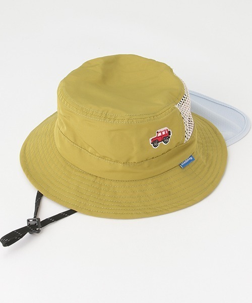 kladskap（クレードスコープ）の「車刺しゅうアウトドアハット（ハット・キッズ・オリーブ/ブルー/ブラウン・S/L/M）」の20枚目の写真