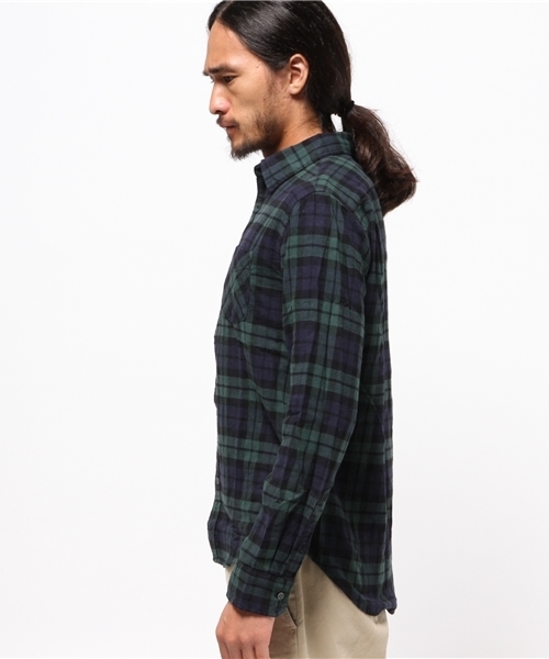 WEGO（ウィゴー）の「WEGO/タータンチェックネルシャツ（シャツ/ブラウス・メンズ・ホワイト系その他/ベージュ系その他/レッド系その他/グリーン系その他・LARGE/MEDIUM）」の6枚目の写真