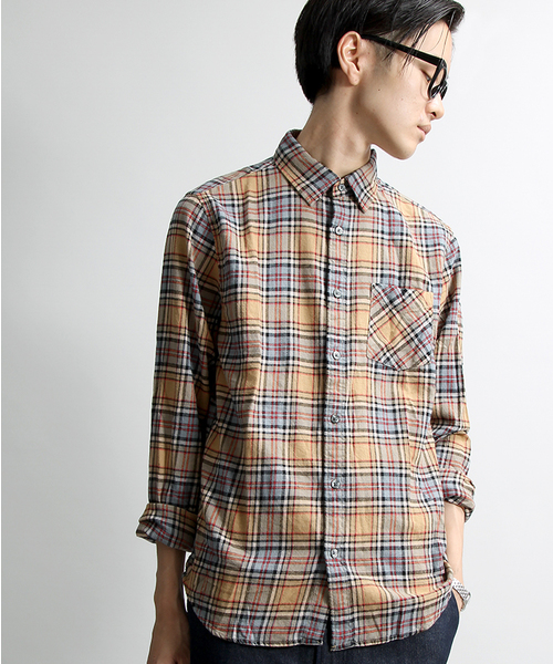 WEGO（ウィゴー）の「WEGO/タータンチェックネルシャツ（シャツ/ブラウス・メンズ・ホワイト系その他/ベージュ系その他/レッド系その他/グリーン系その他・LARGE/MEDIUM）」の21枚目の写真