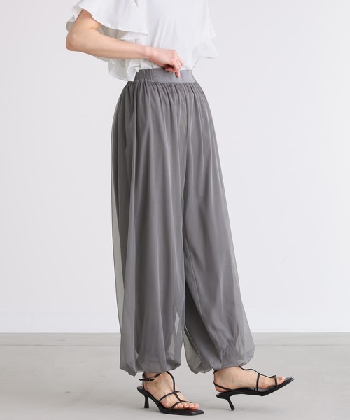 n'OrLABEL(ノアールレーベル)の「チュールバルーンパンツ(その他パンツ・レディース・ブラック/グレー・2/1)」の18枚目の写真