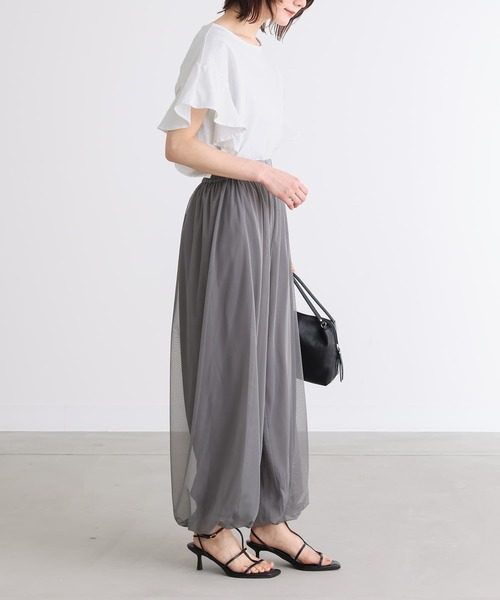 n'OrLABEL(ノアールレーベル)の「チュールバルーンパンツ(その他パンツ・レディース・ブラック/グレー・2/1)」の19枚目の写真