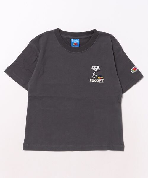 FRUIT OF THE LOOM（フルーツオブザルーム）の「FTL × PEANUTSプリントTEE2 / コラボ / ピーナッツ / スヌーピー / 半袖 / Tシャツ / プリント / カジュアル / ユニセックス（Tシャツ/カットソー・キッズ・チャコール/イエロー・S/M/L）」の5枚目の写真