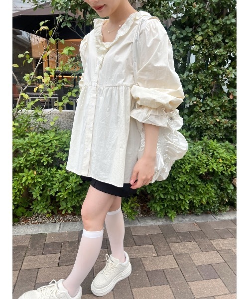 JUMELLE(ジュメロ)の「petit raffle blouse(シャツ/ブラウス・レディース・ベージュ・FREE)」の2枚目の写真
