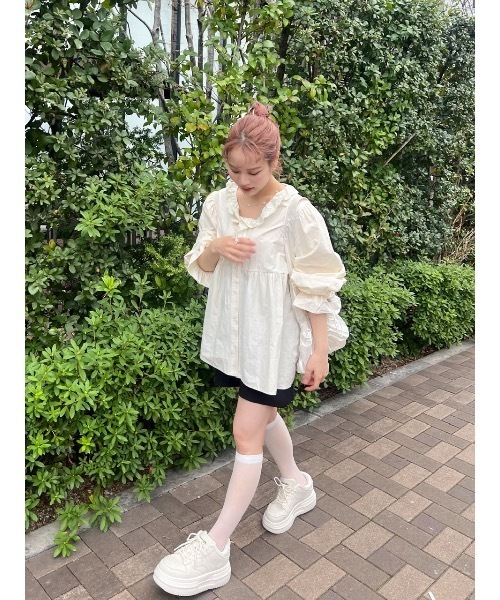 JUMELLE(ジュメロ)の「petit raffle blouse(シャツ/ブラウス・レディース・ベージュ・FREE)」の10枚目の写真