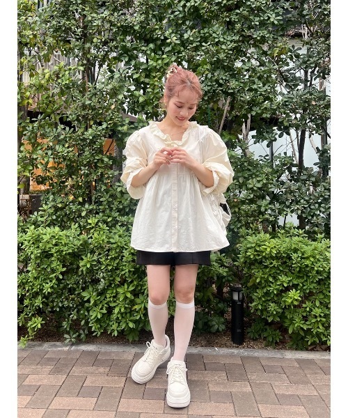 JUMELLE(ジュメロ)の「petit raffle blouse(シャツ/ブラウス・レディース・ベージュ・FREE)」の9枚目の写真